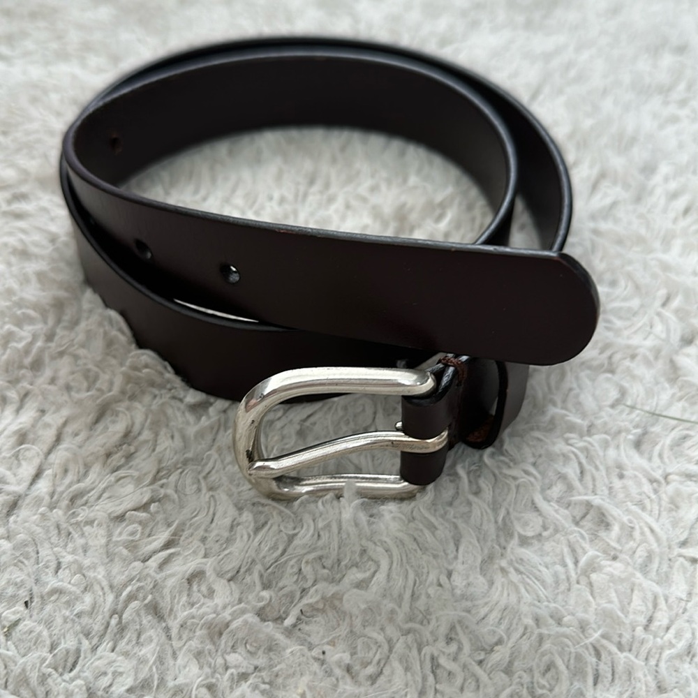 J crew Crewcuts boys brown leather belt (10)